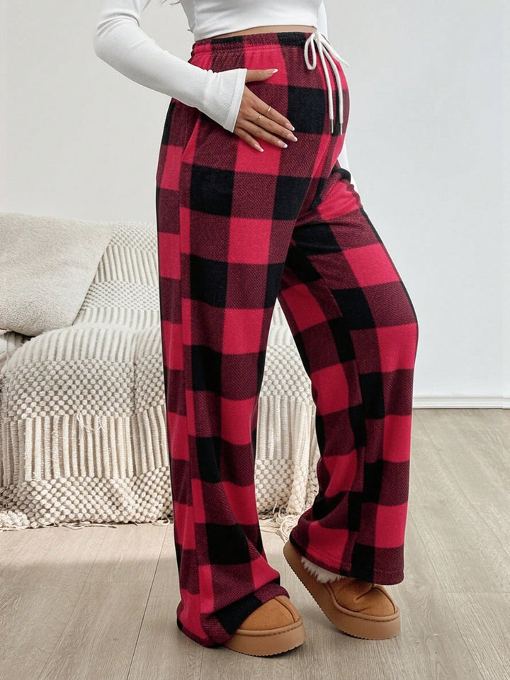 Pantaloni SHEIN, roșu