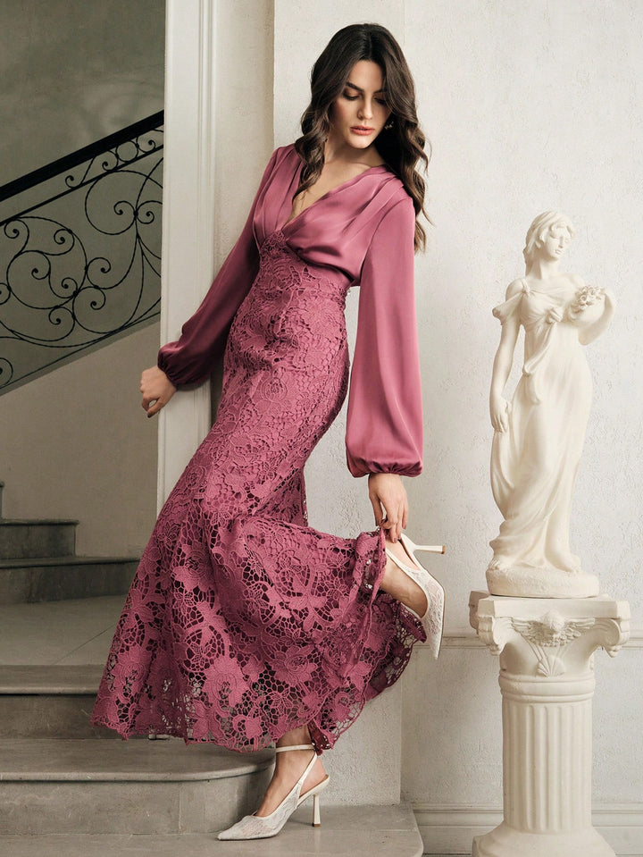 Rochie maxi SHEIN, roz