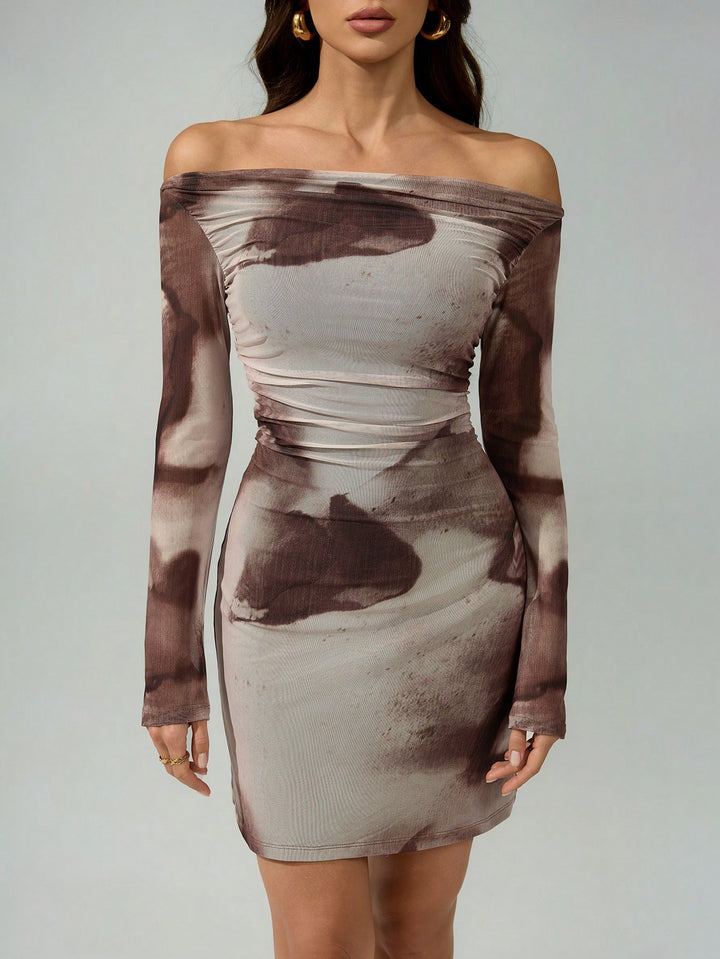 Rochie mini SHEIN, kaki