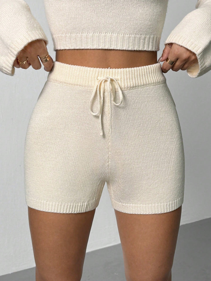 Pantaloni scurți SHEIN, alb