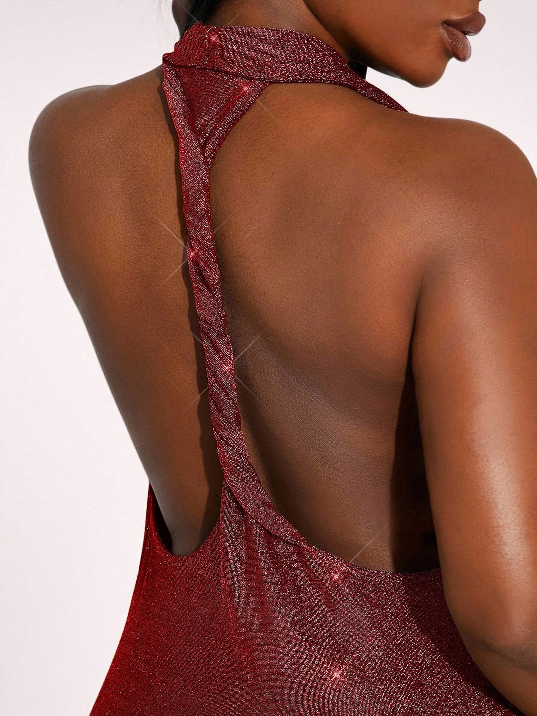 SHEIN maxi ruha, piros