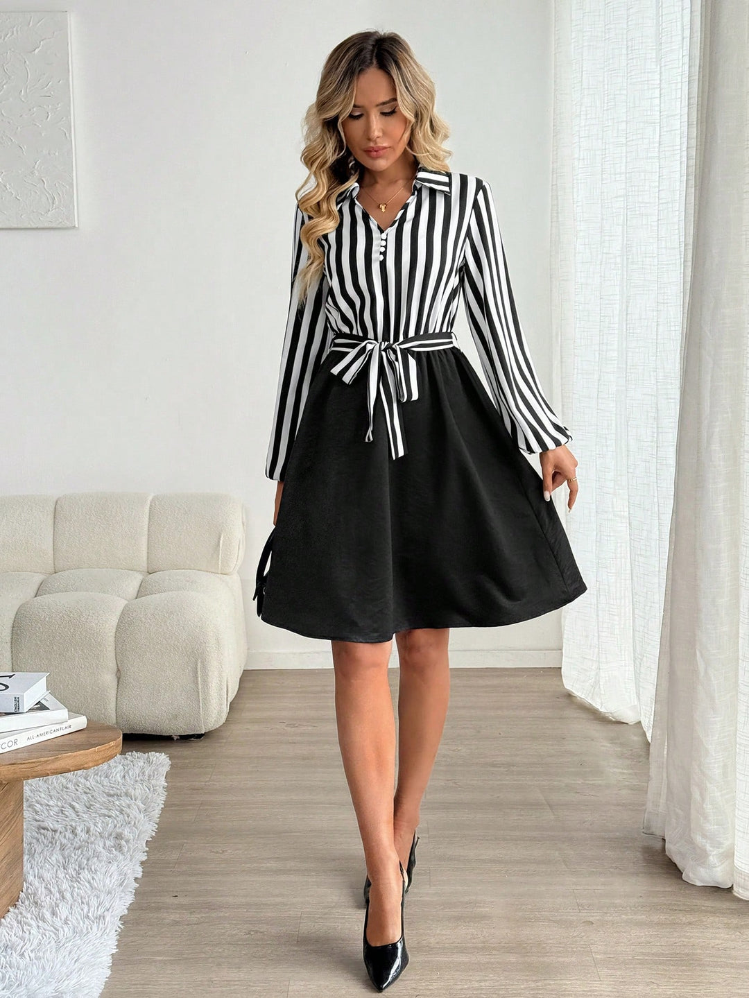 Rochie midi SHEIN, mix culori