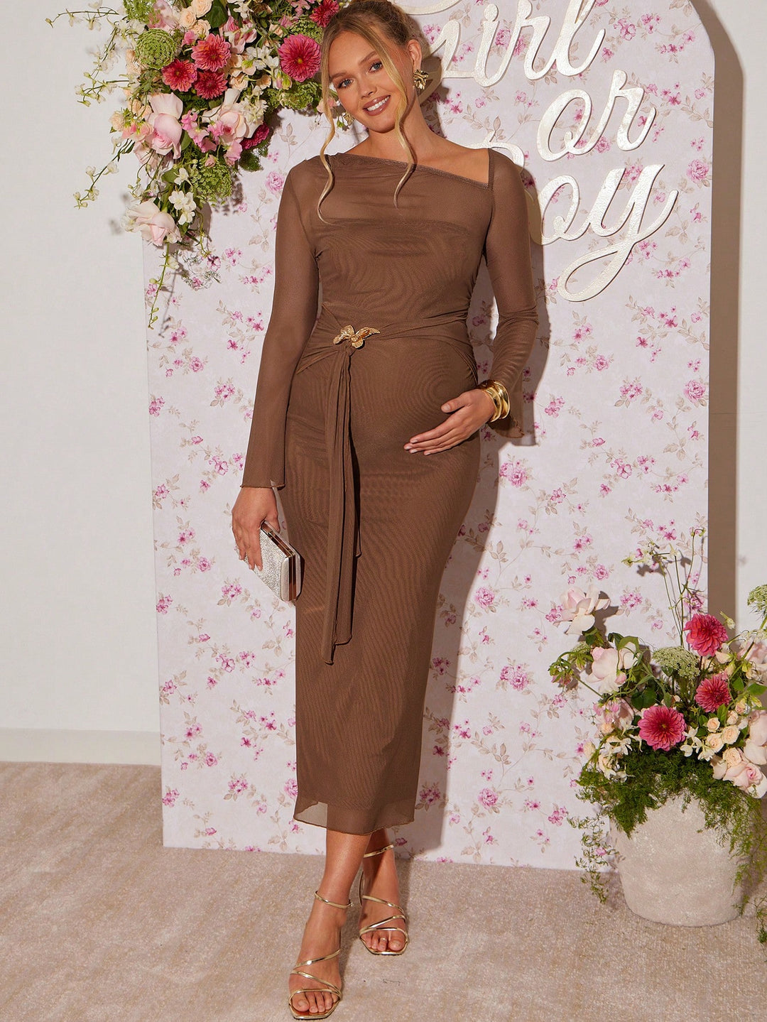 Rochie SHEIN, maro