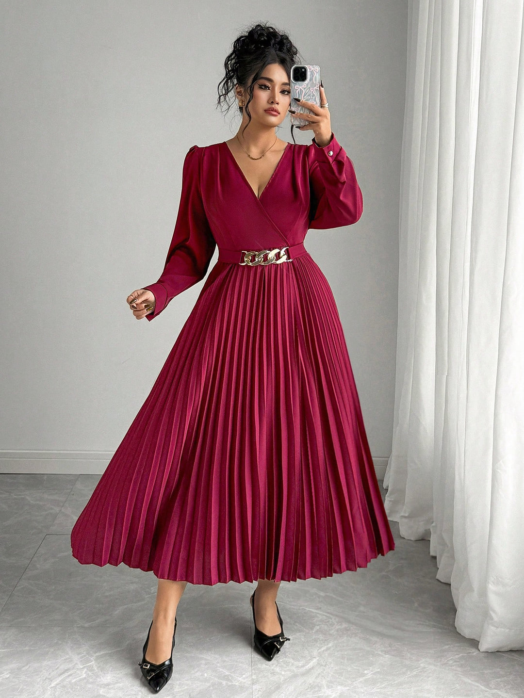 Rochie SHEIN, vișiniu