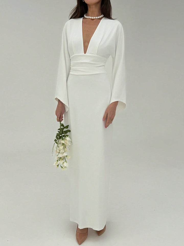 Rochie maxi SHEIN, alb