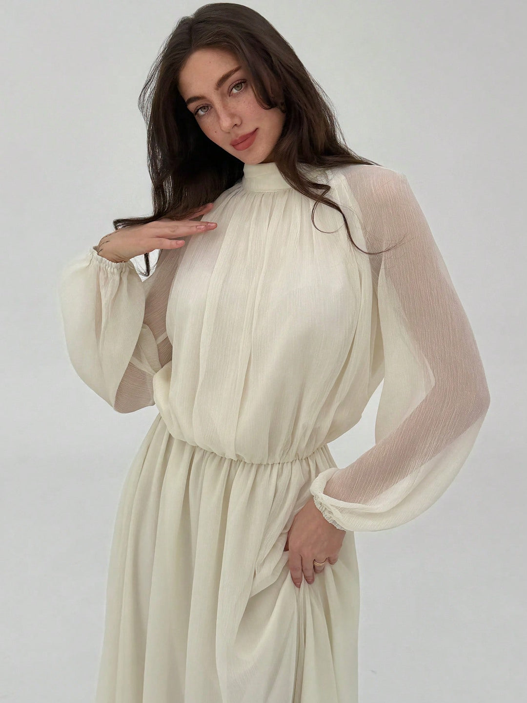 Rochie maxi SHEIN, portocaliu