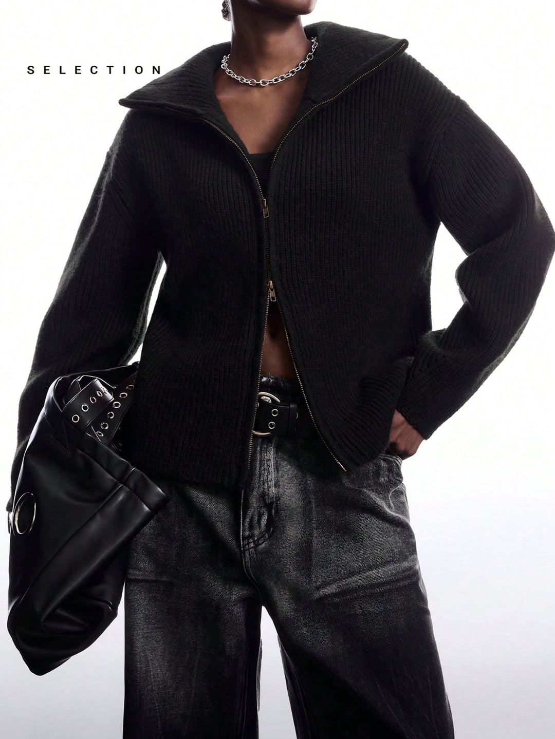 Pulover SHEIN, negru