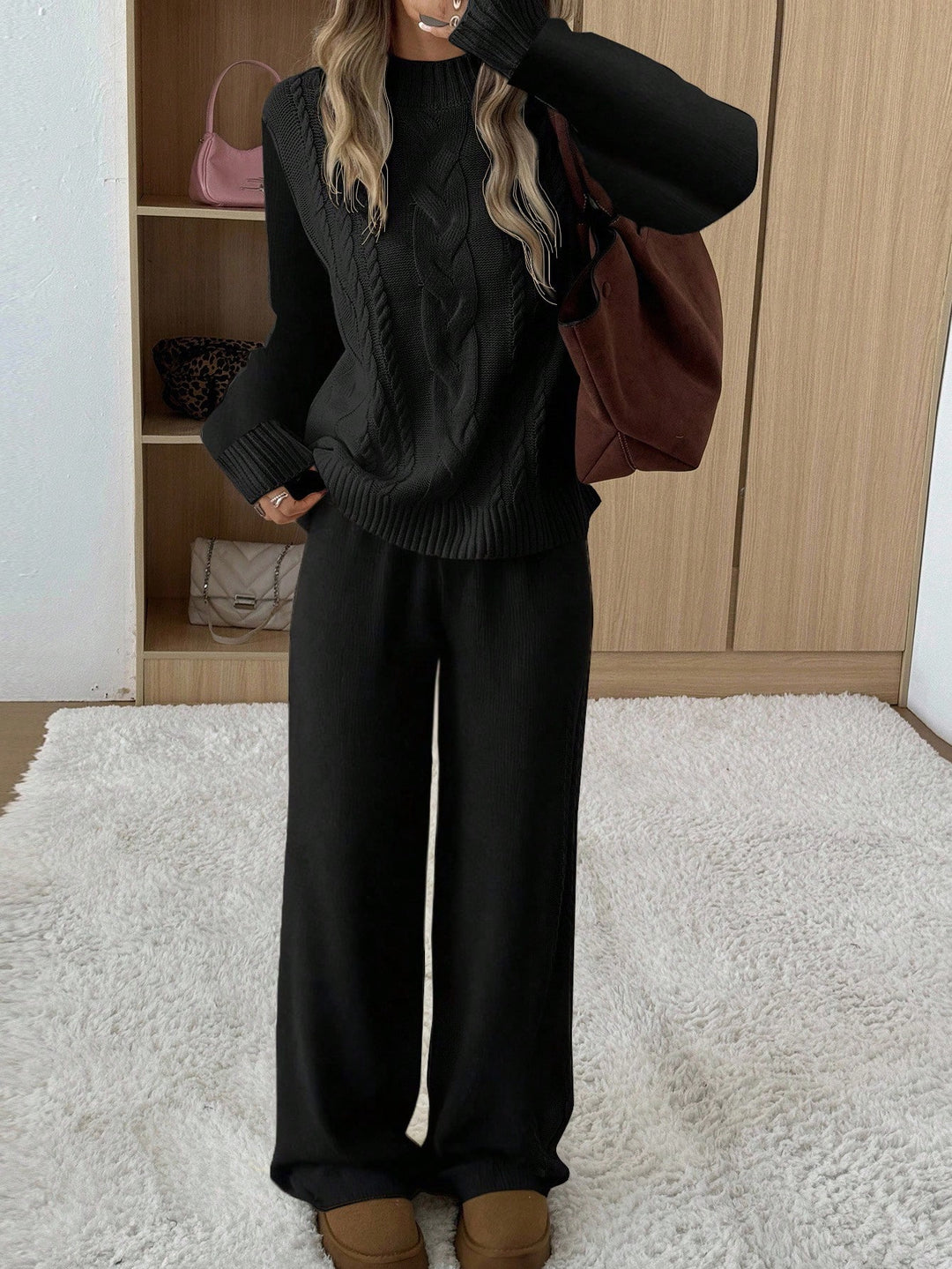 Set casual SHEIN, negru