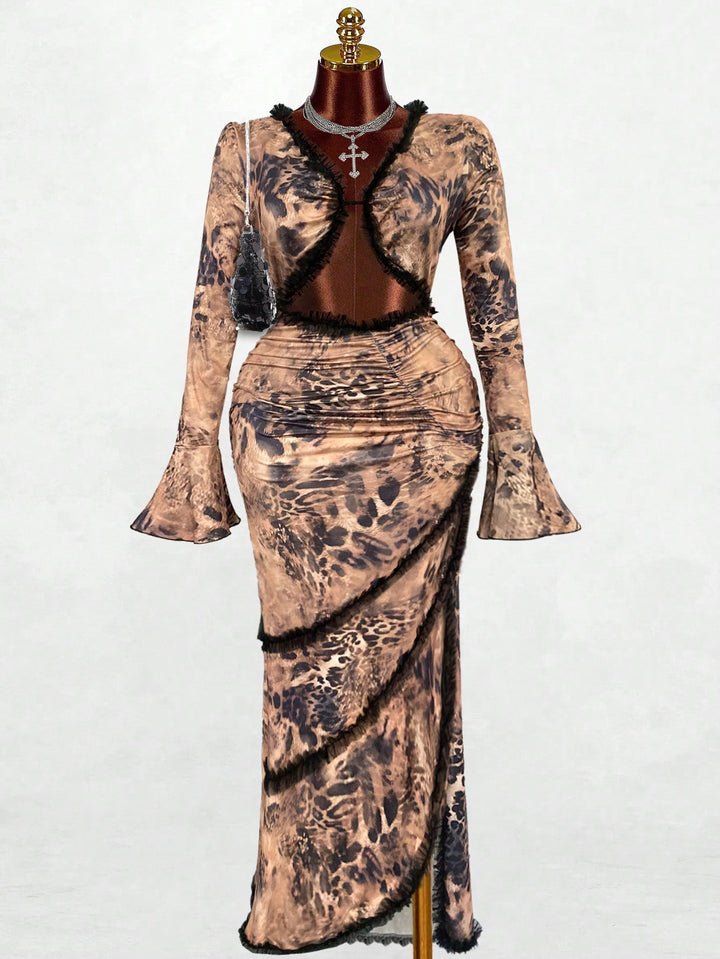 Rochie maxi SHEIN, mix culori