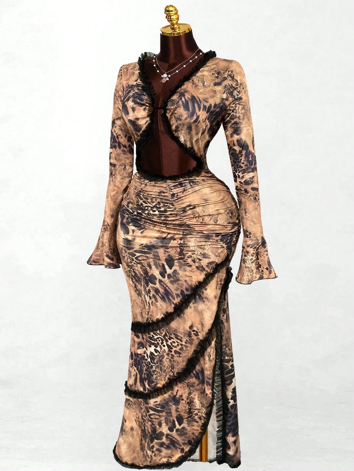 Rochie maxi SHEIN, mix culori