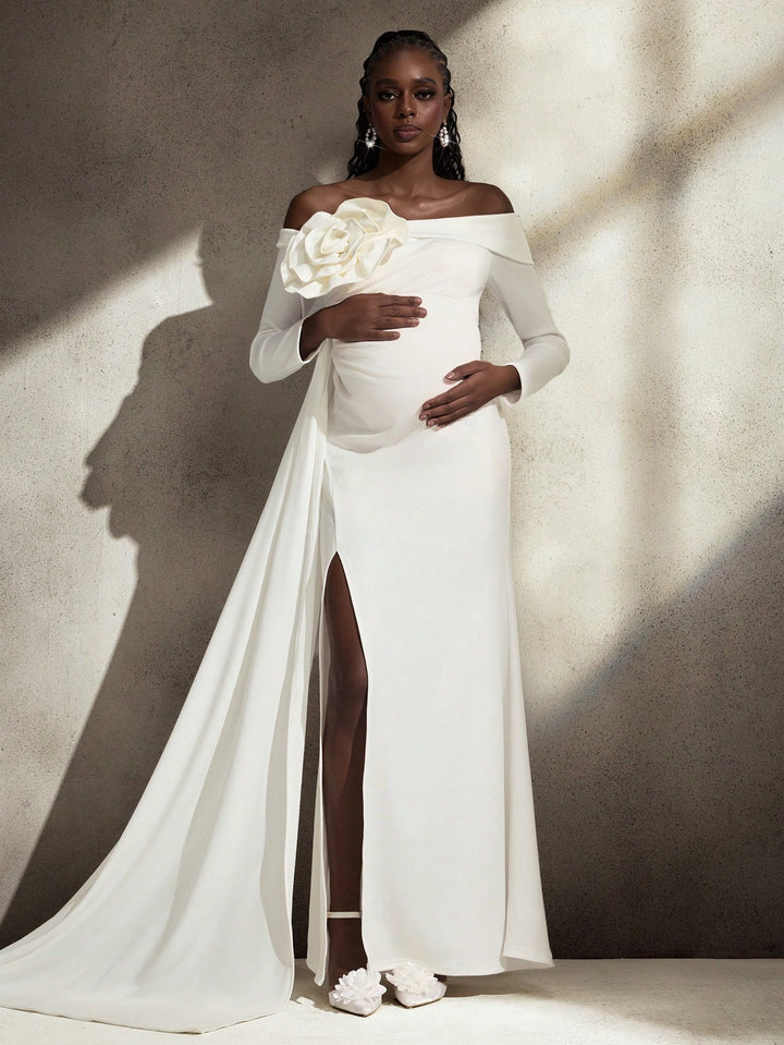 Rochie de maternitate SHEIN, alb