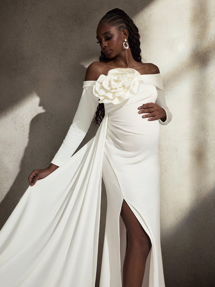 Rochie de maternitate SHEIN, alb