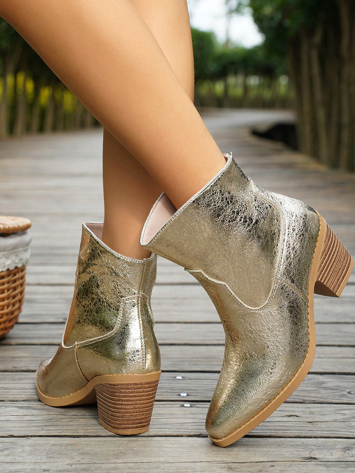 Botine SHEIN, auriu
