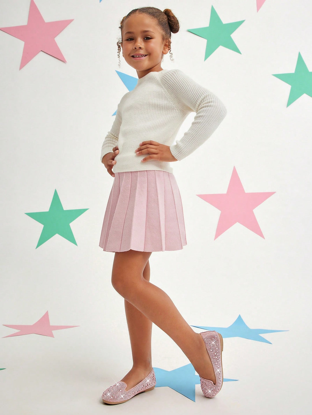 SHEIN balerina cipő, rózsaszín