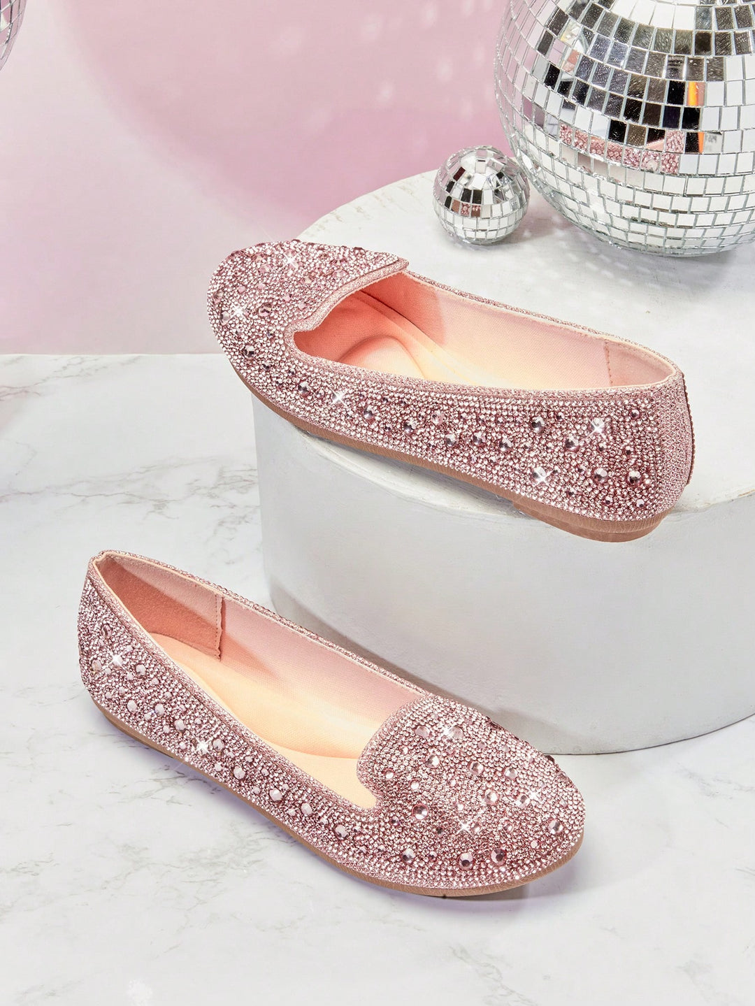 SHEIN balerina cipő, rózsaszín