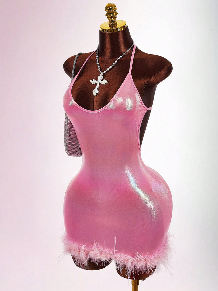 Rochie mini SHEIN, roz