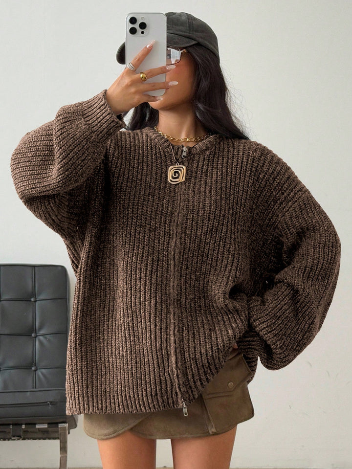 Cardigan SHEIN, maro