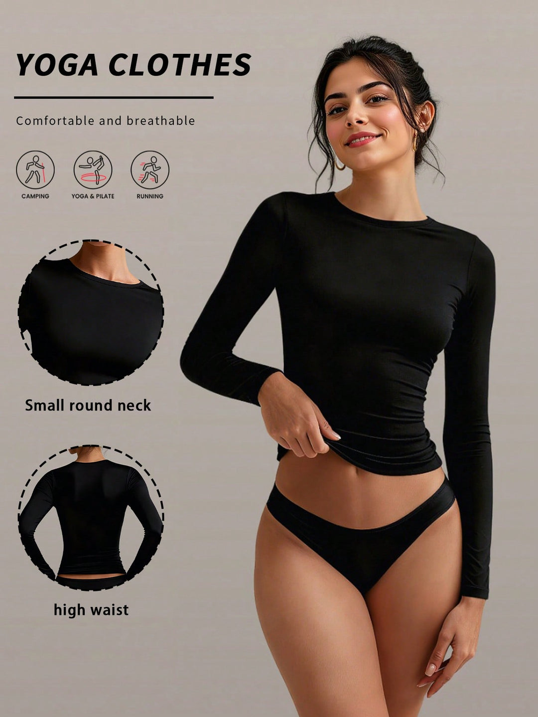 Tricou sport SHEIN, negru