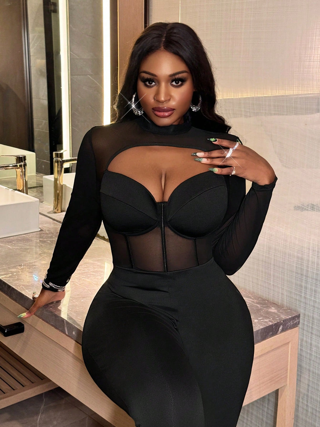Salopetă SHEIN, negru