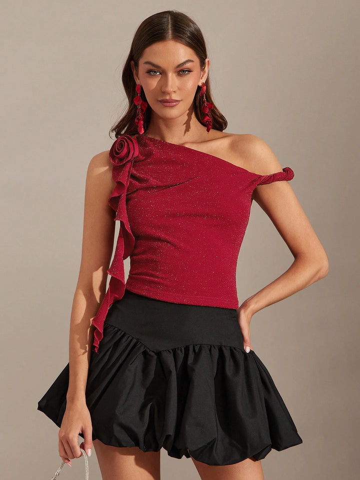Top SHEIN, vișiniu