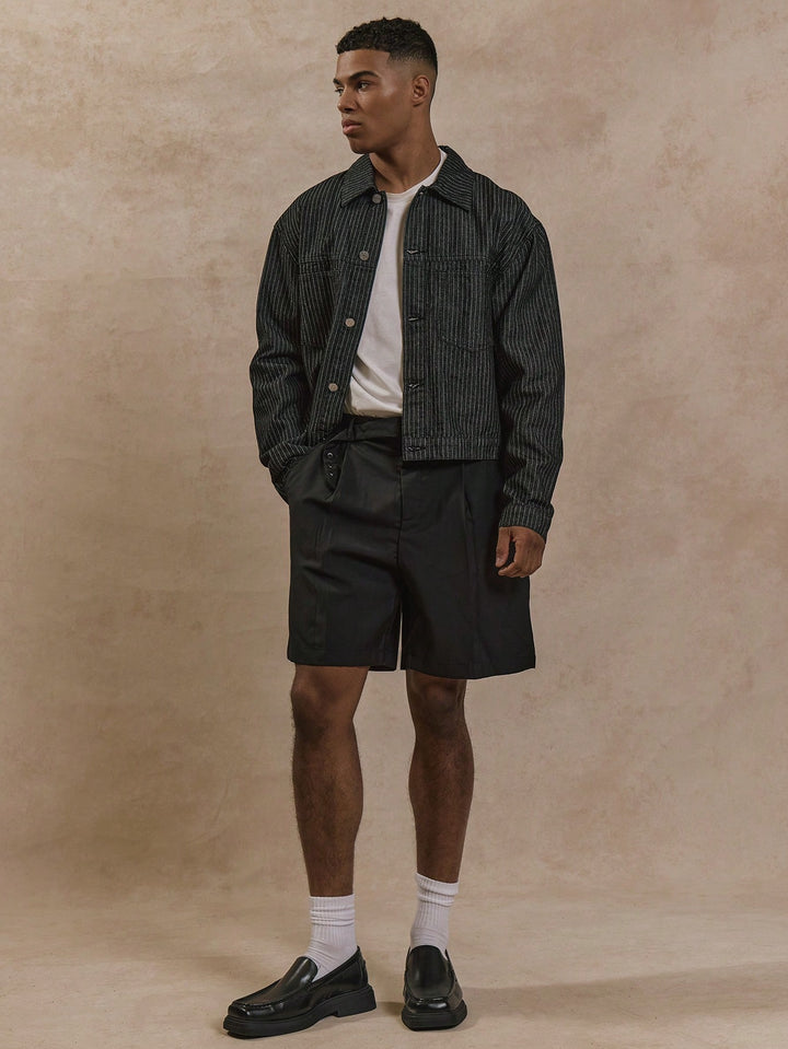 Pantaloni scurți SHEIN, negru