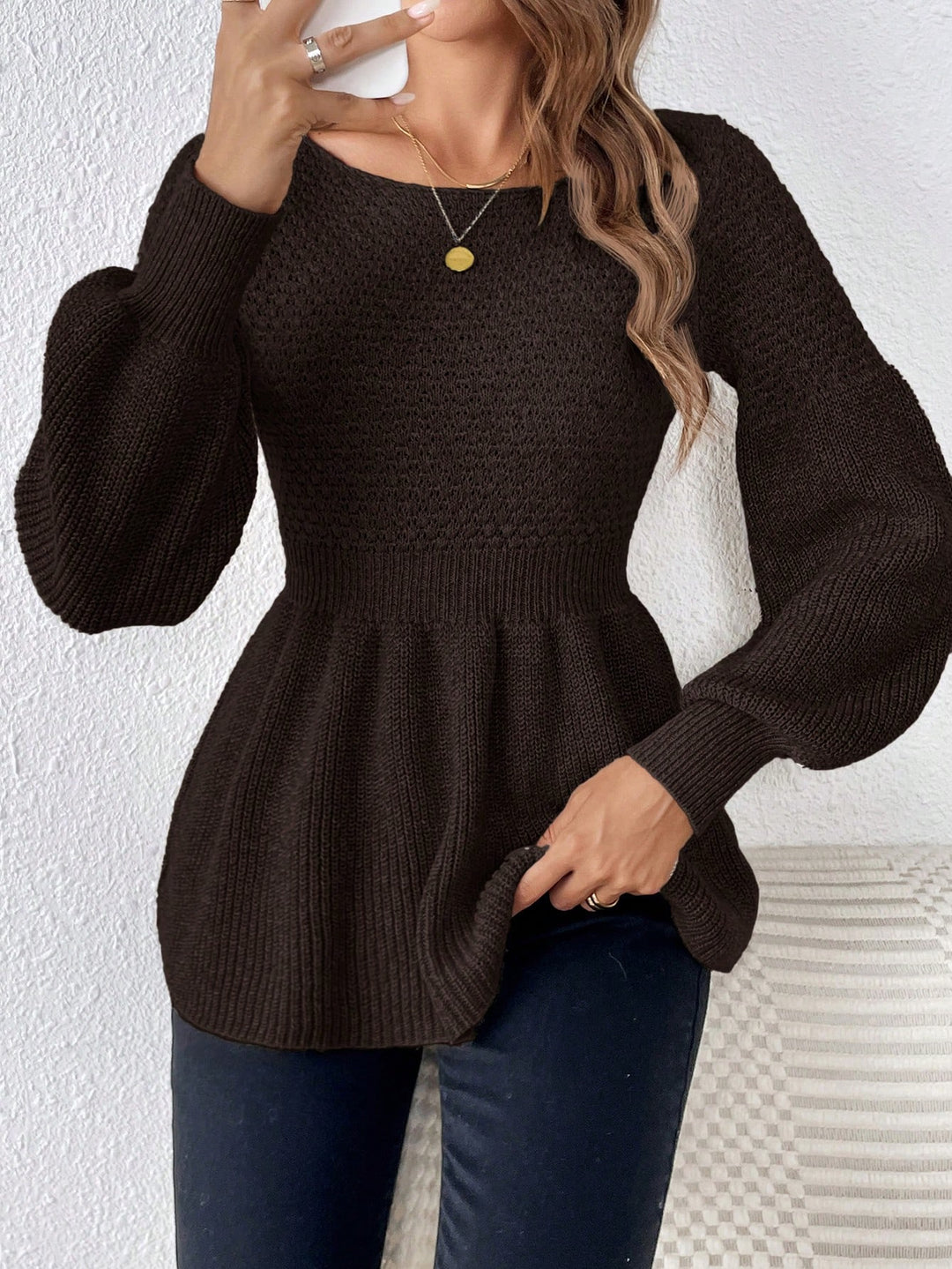 Pulover SHEIN, maro