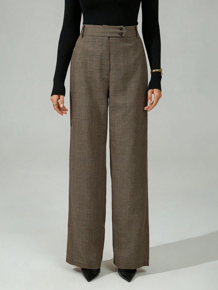 Pantaloni SHEIN, maro