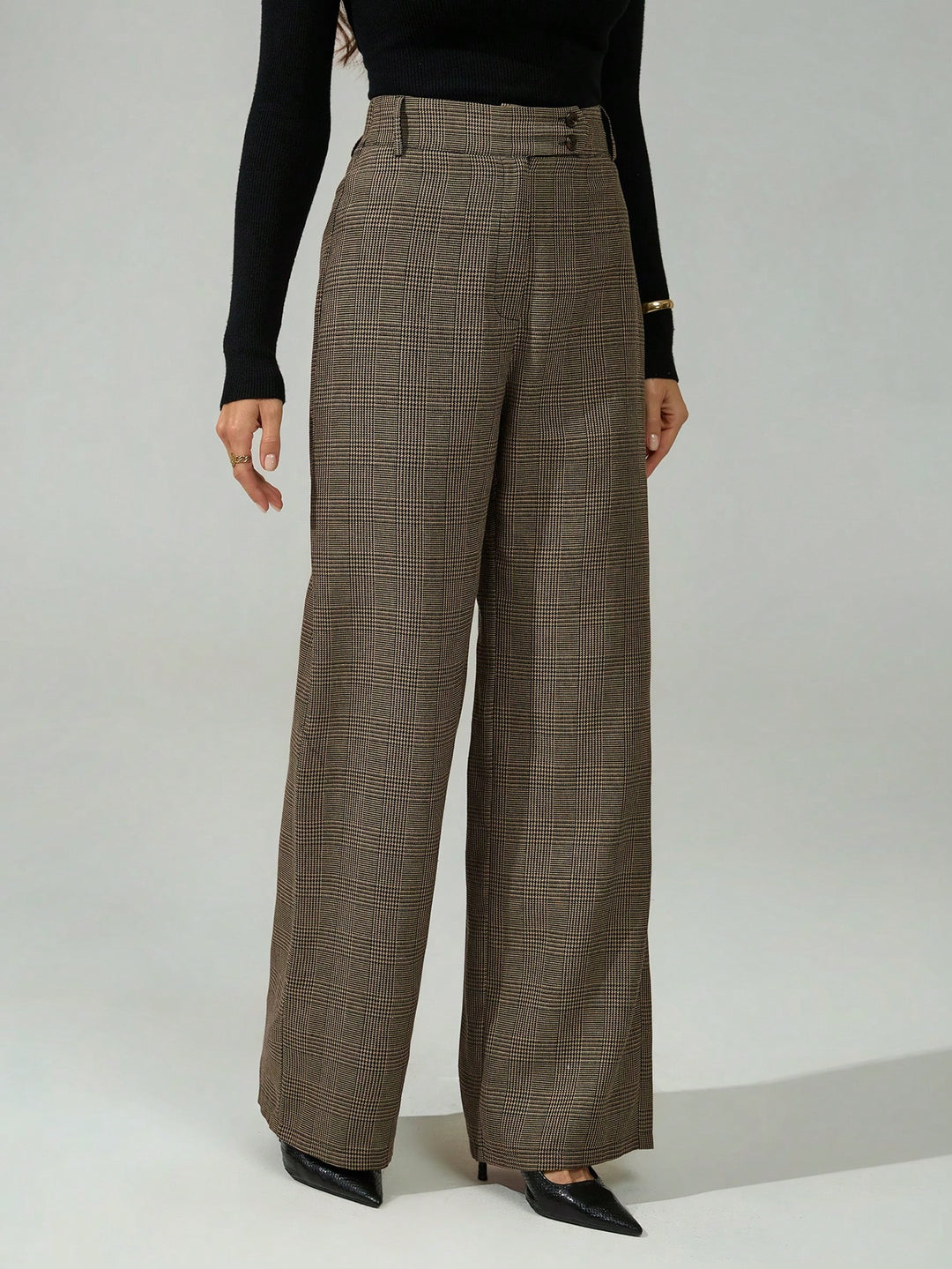 Pantaloni SHEIN, maro