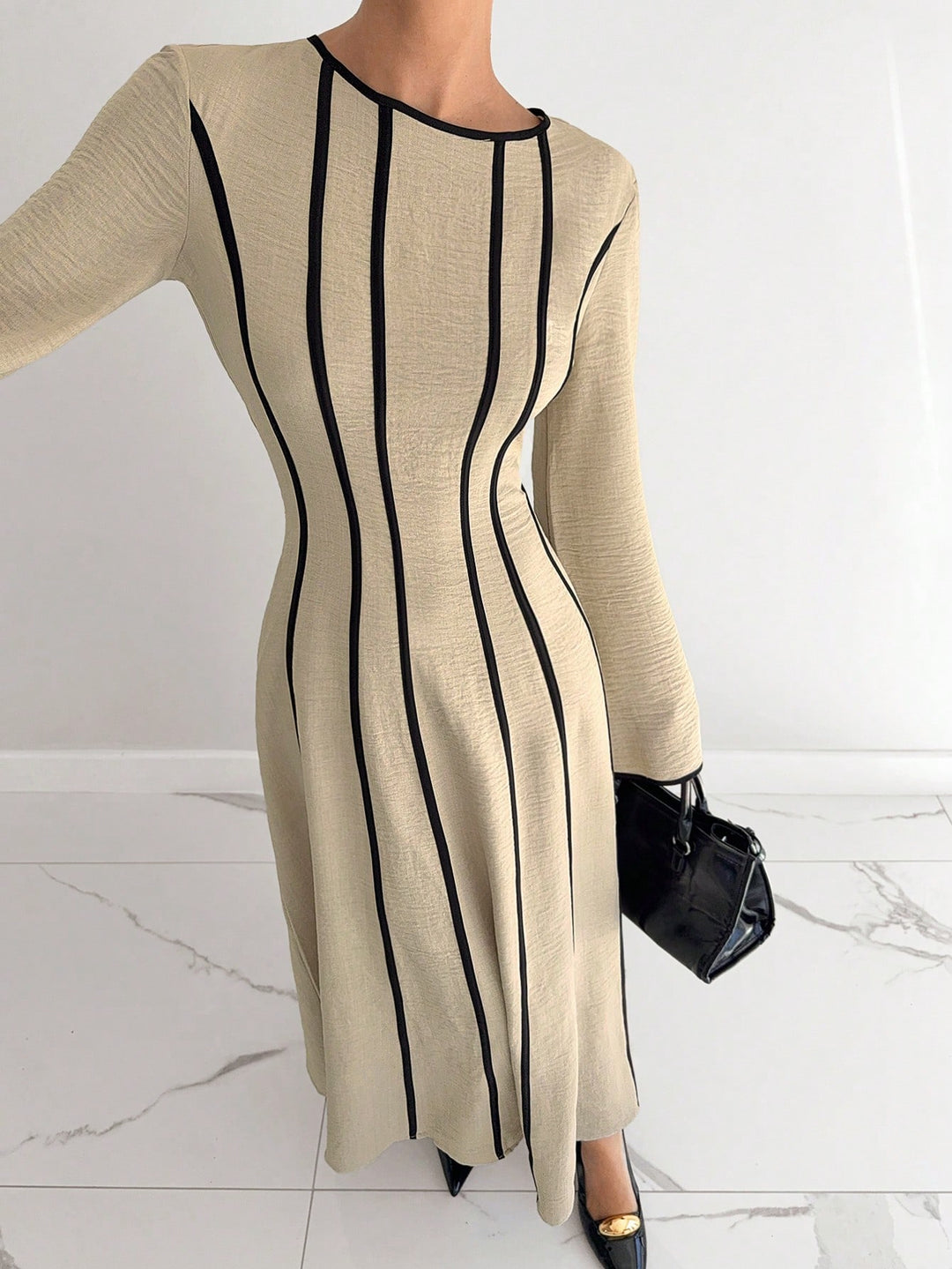 Rochie maxi Shein, bej