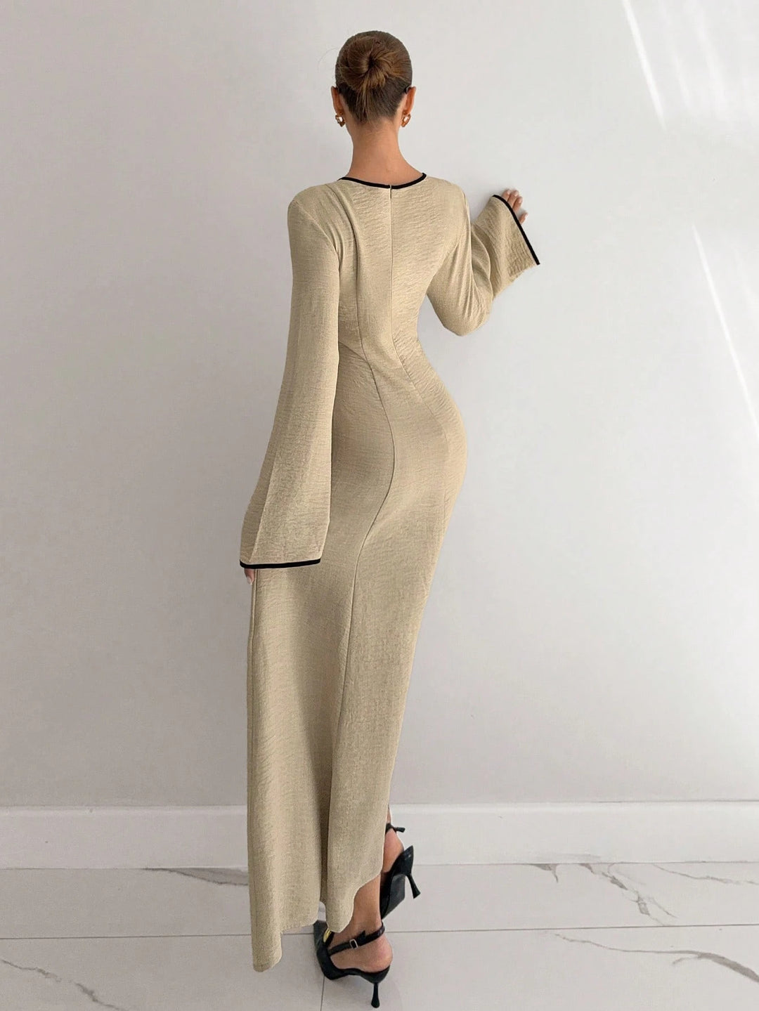 Rochie maxi Shein, bej