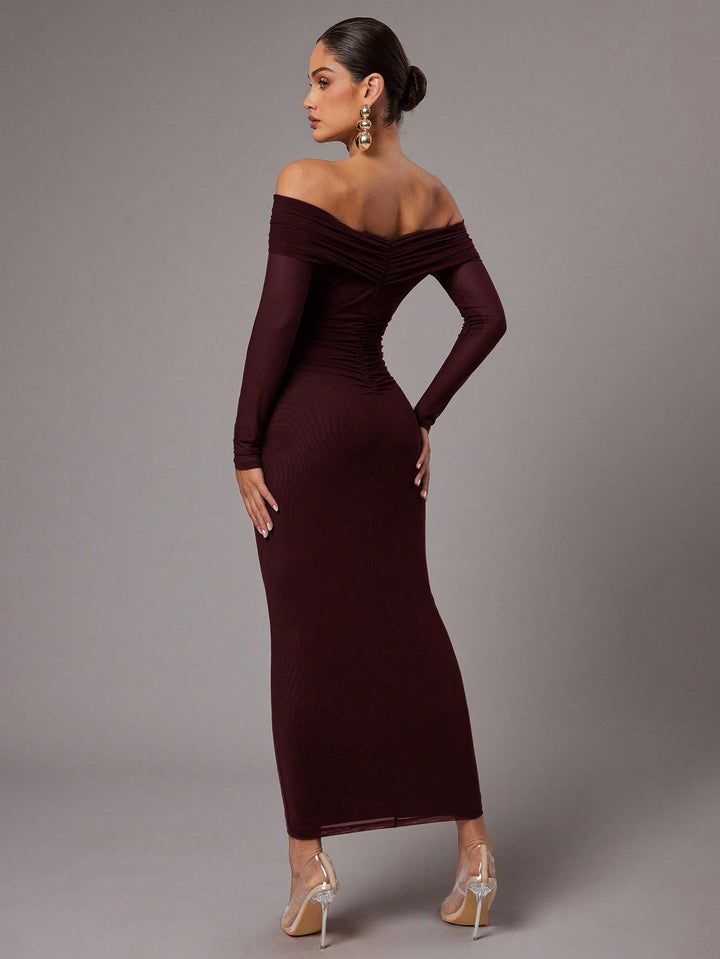 Rochie maxi SHEIN, vișiniu