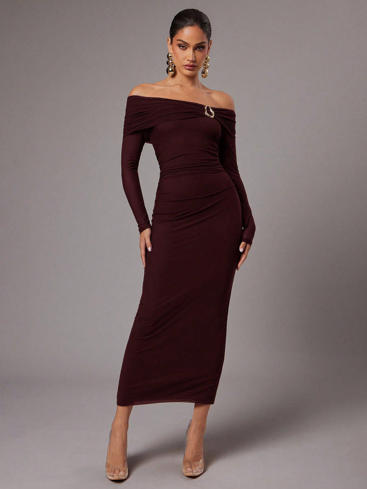 Rochie maxi SHEIN, vișiniu