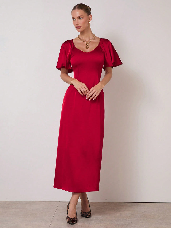 Rochie maxi SHEIN, roșu