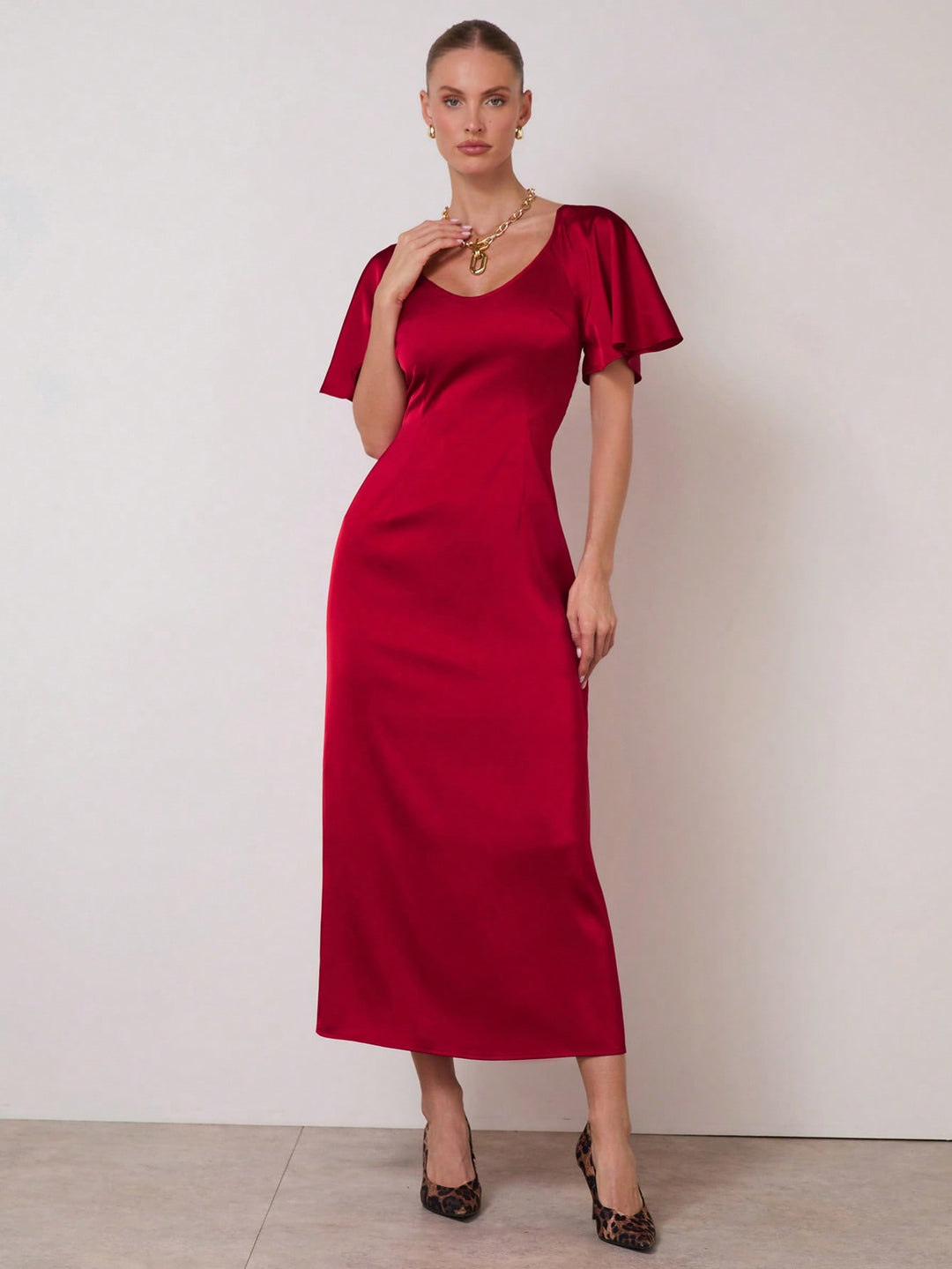Rochie maxi SHEIN, roșu
