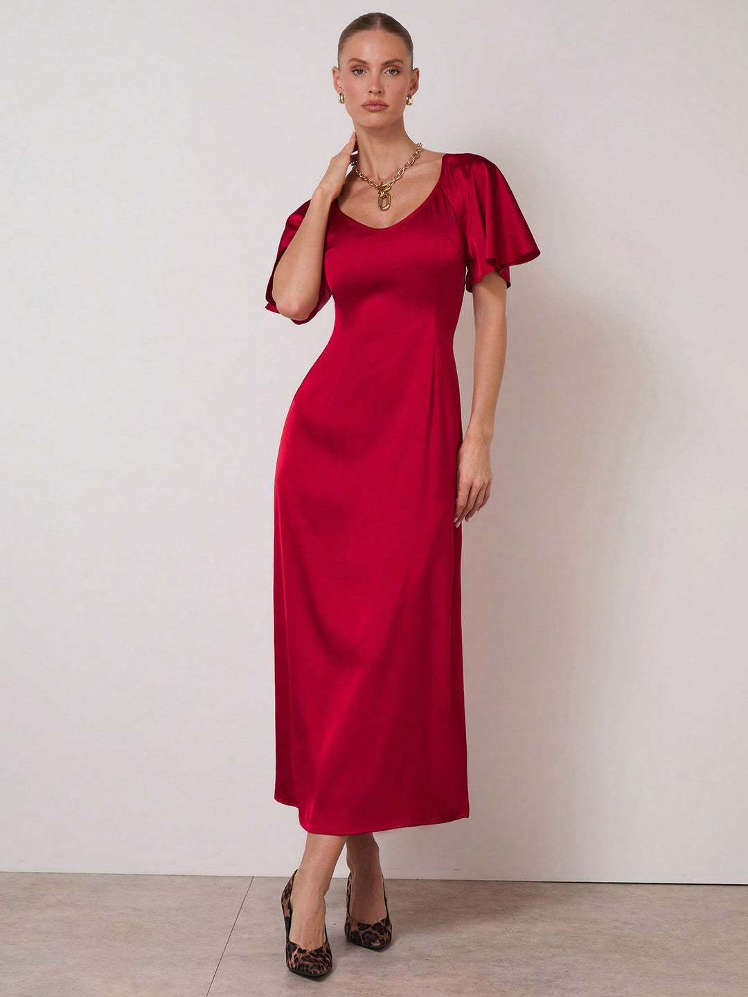 Rochie maxi SHEIN, roșu