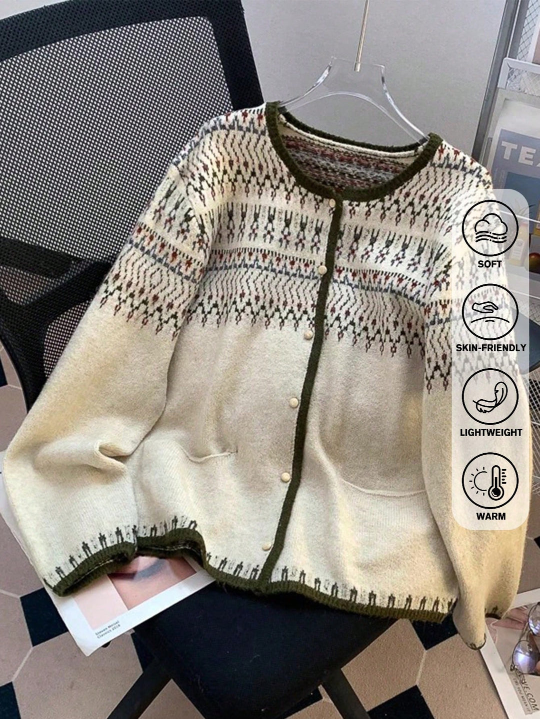 Cardigan SHEIN, portocaliu