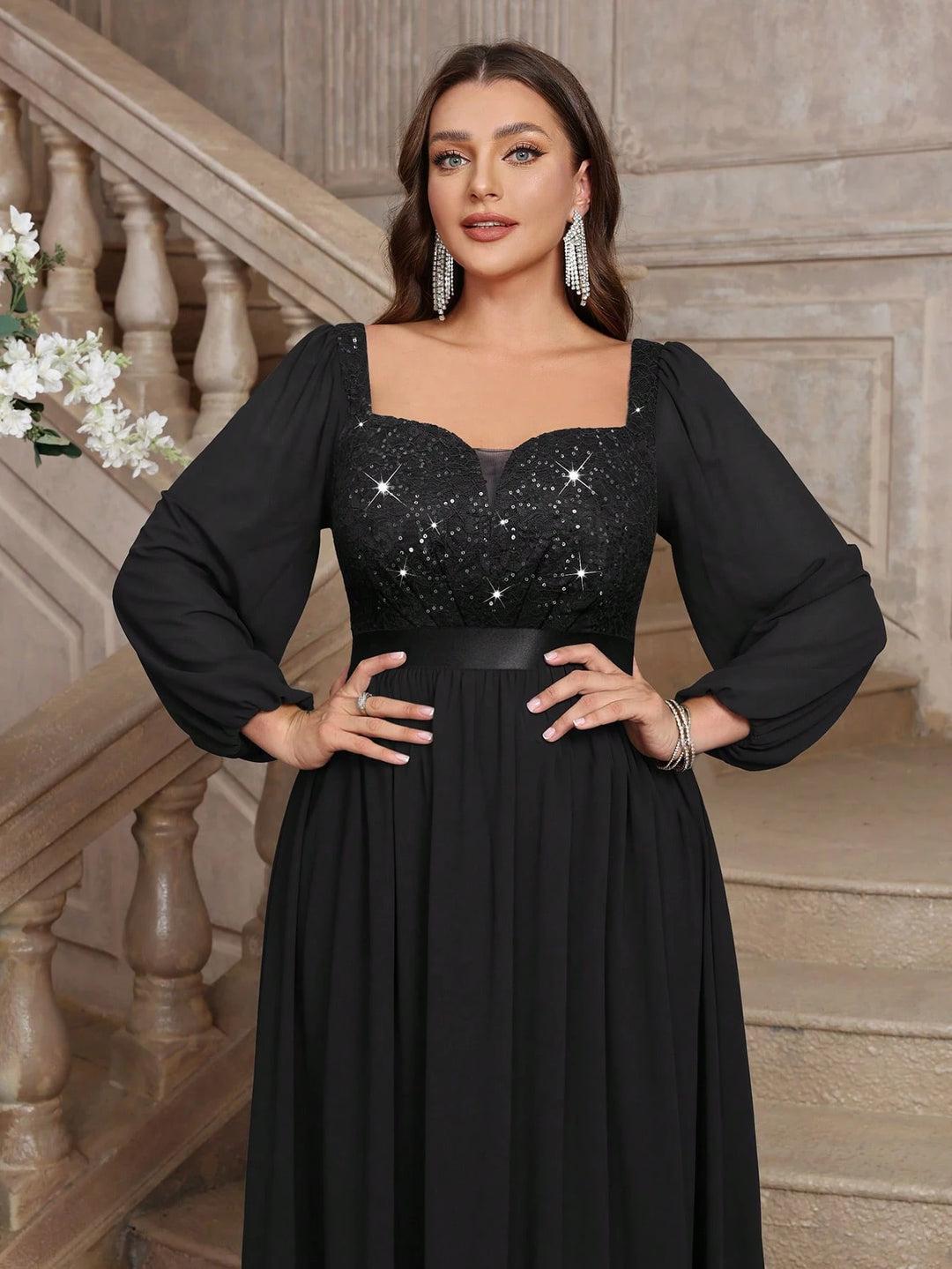 Rochie maxi SHEIN, negru