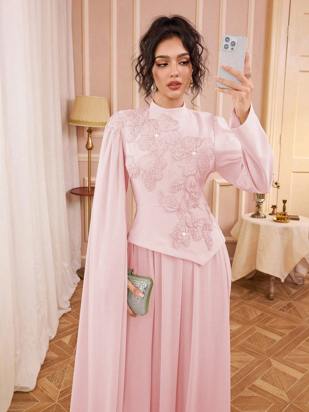 Rochie de ocazie SHEIN, roz