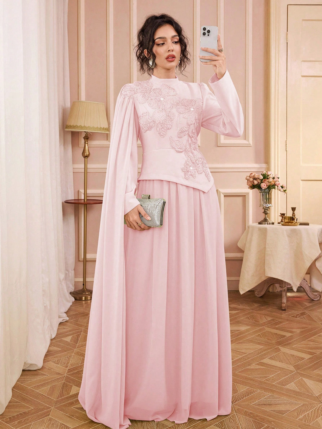 Rochie de ocazie SHEIN, roz