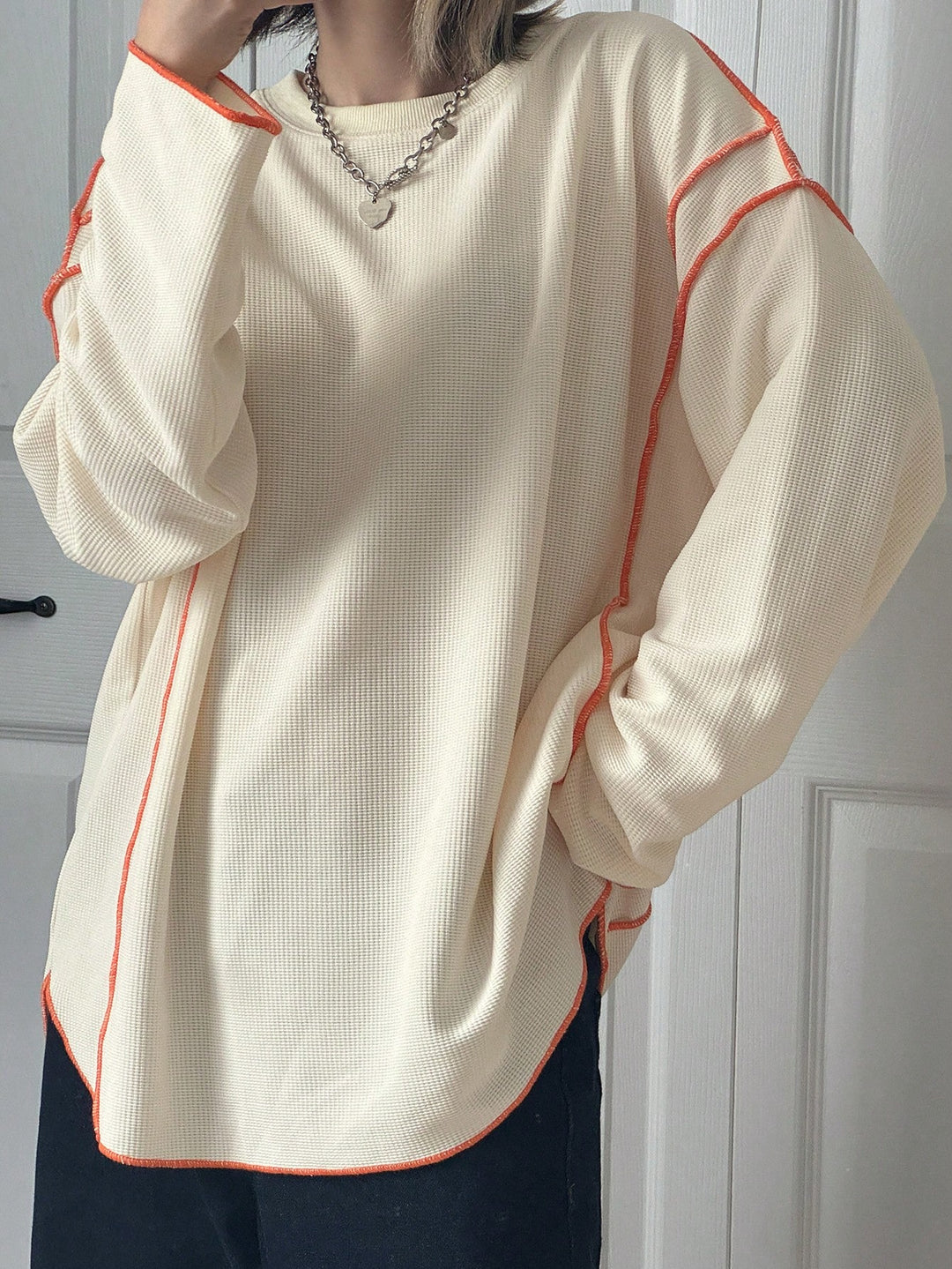 Tricou SHEIN, portocaliu