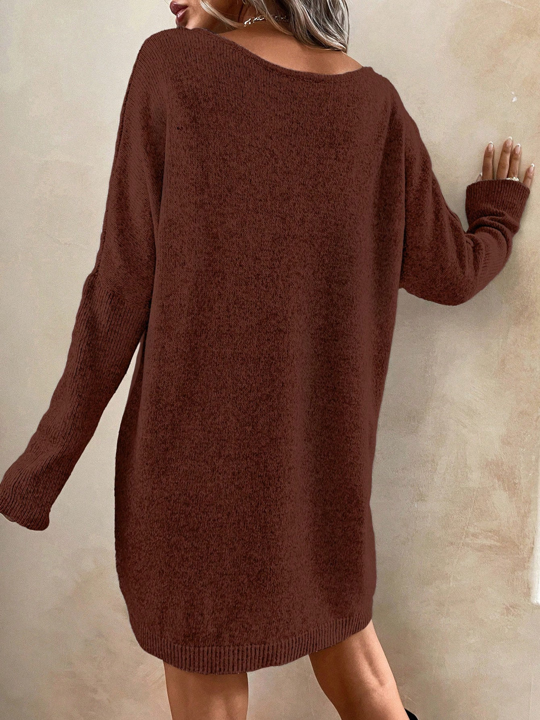 SHEIN mini ruha, barna