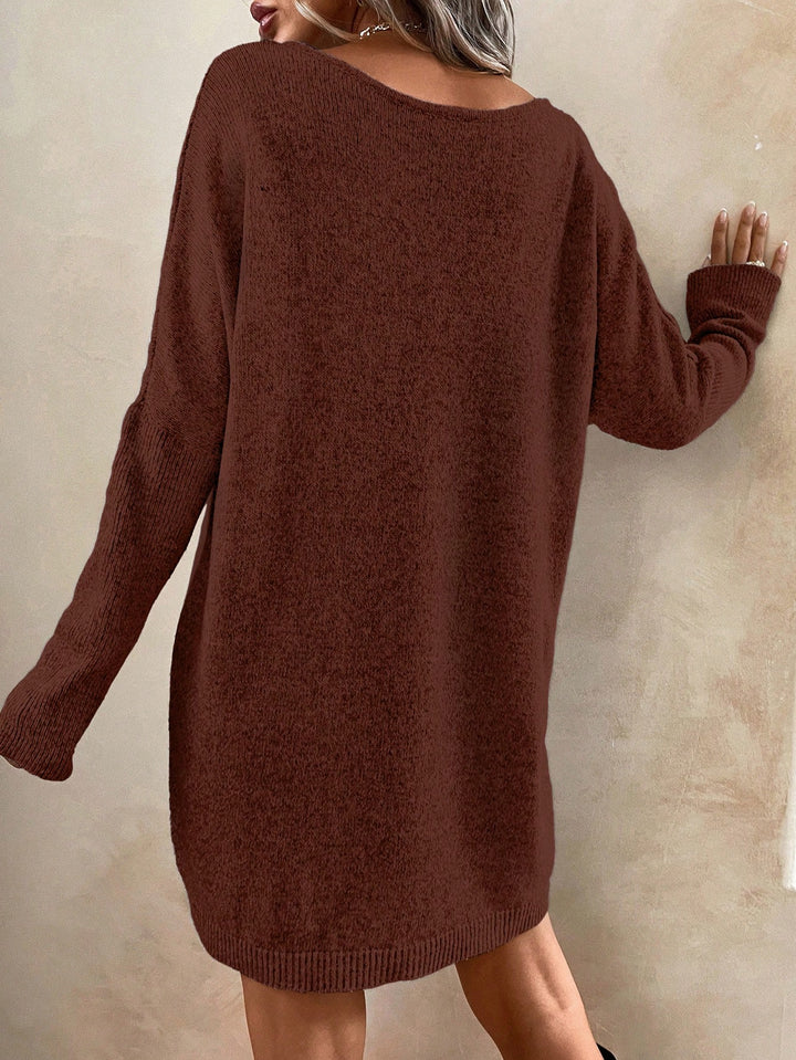 SHEIN mini ruha, barna