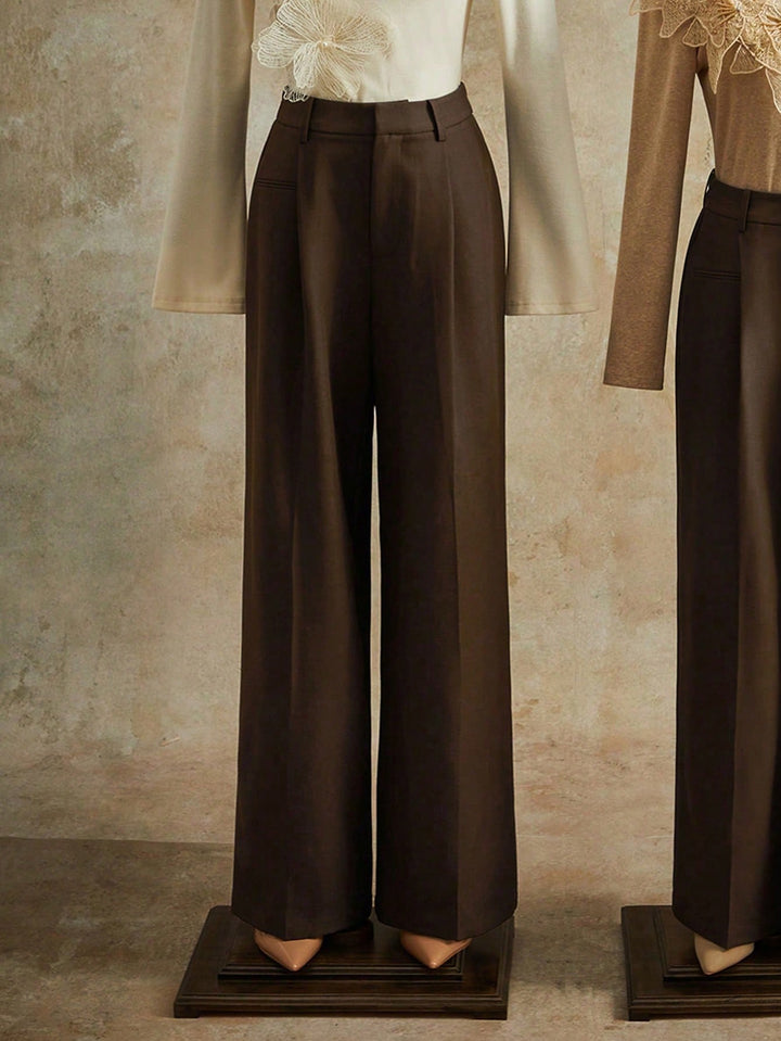 Pantalon SHEIN, maro