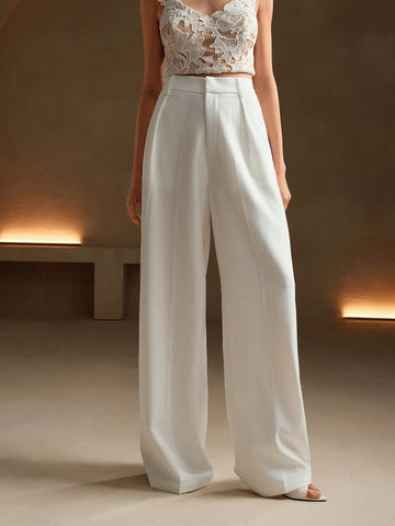 Pantaloni SHEIN, alb