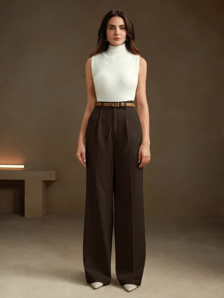 Pantalon SHEIN, maro