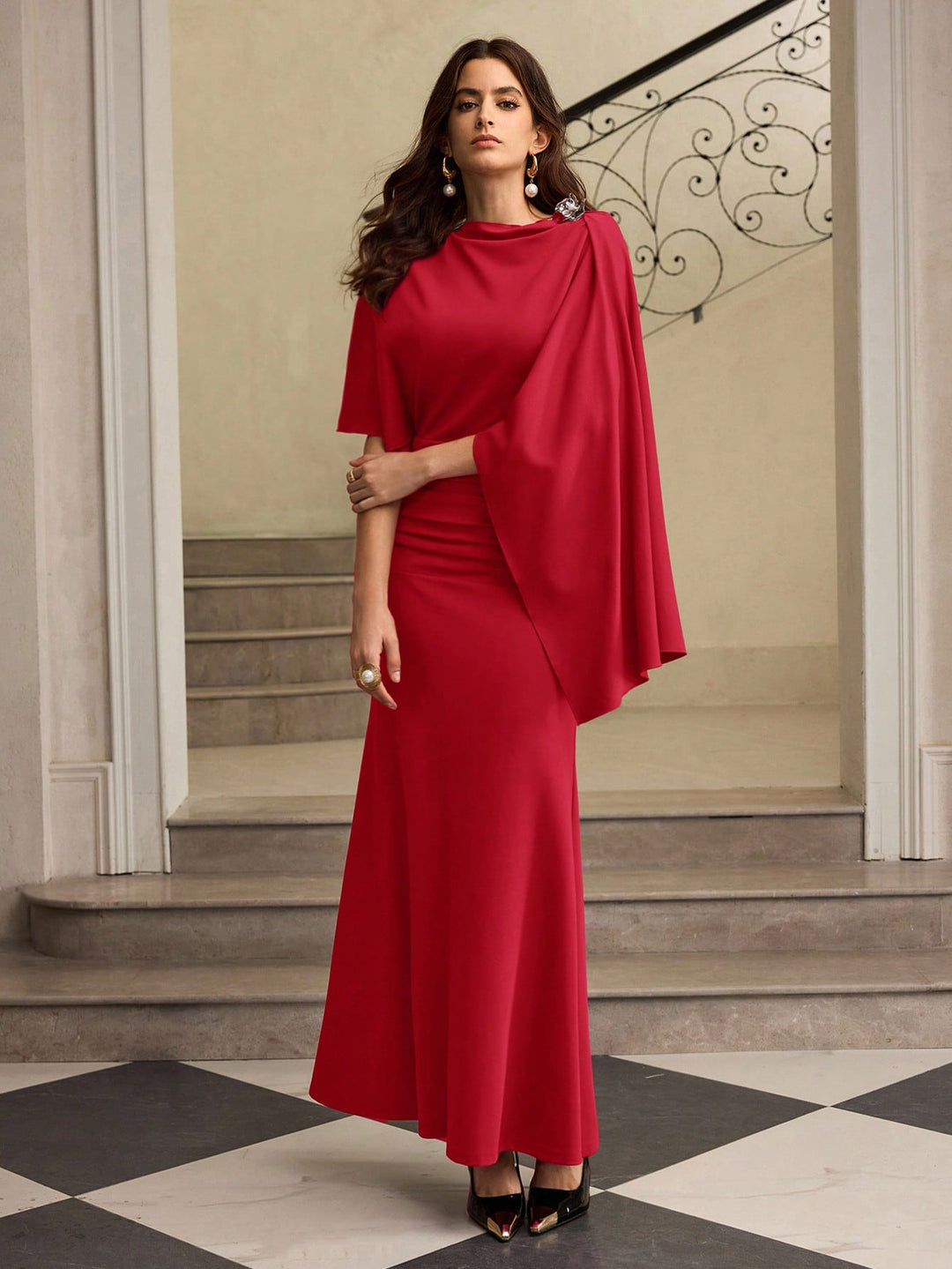 Rochie maxi SHEIN, roșu