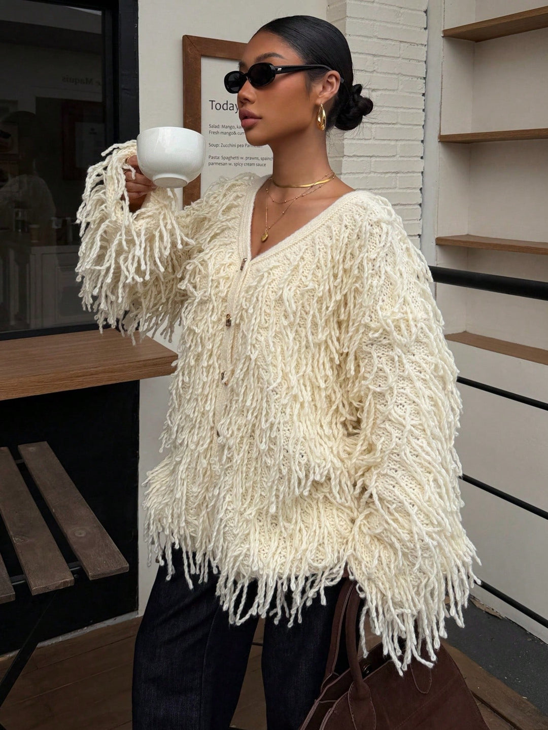 Cardigan SHEIN, bej