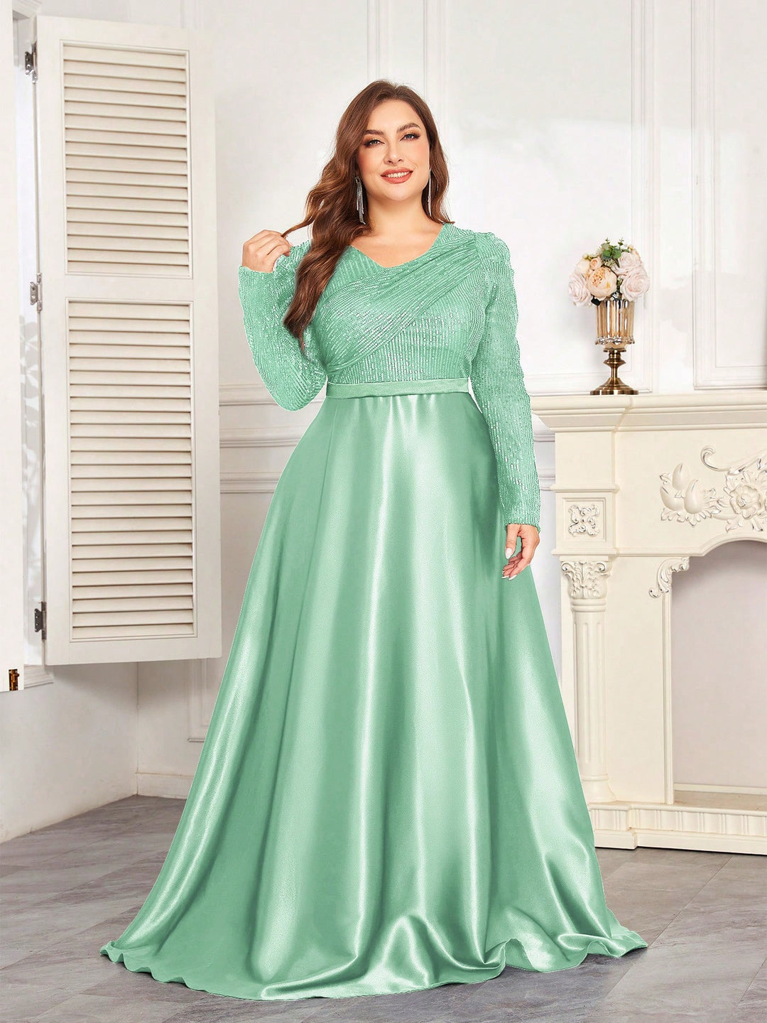 Rochie SHEIN, verde