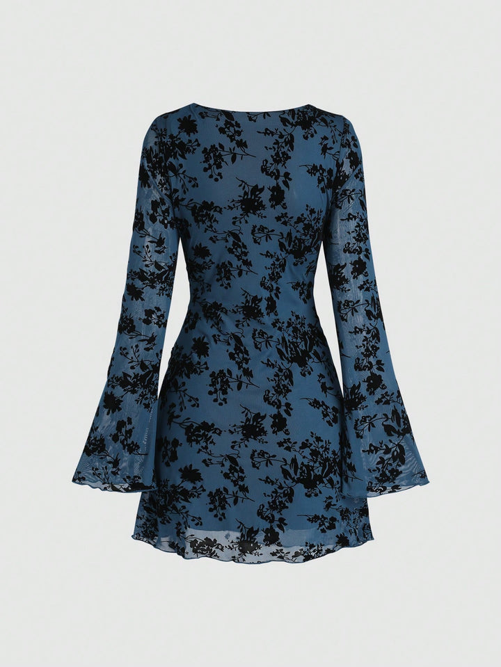 Rochie scurtă SHEIN, albastru