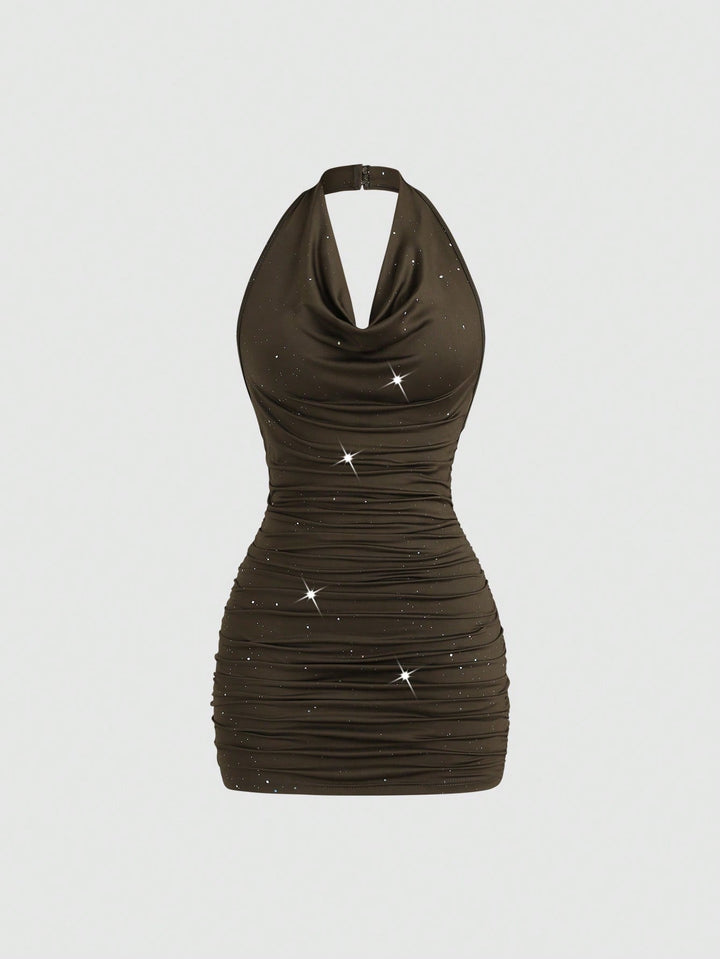SHEIN rövid ruha, khaki